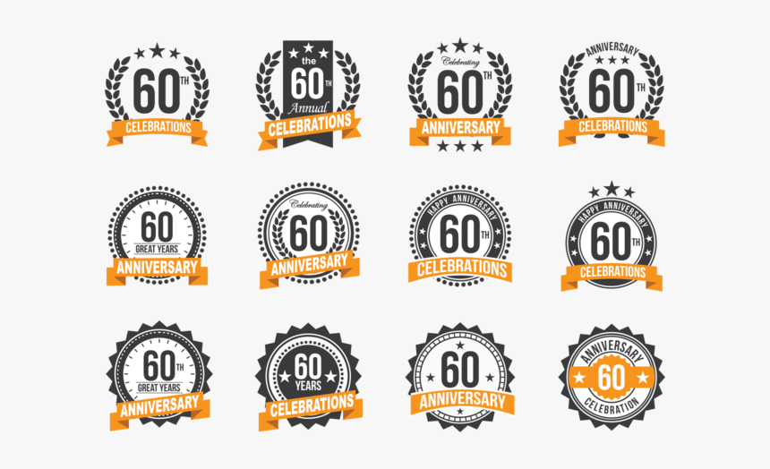 Celebration 60 Years Design, HD Png Download