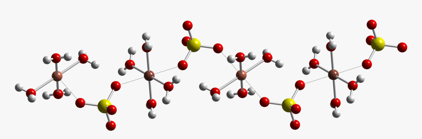 Copper Sulfate Pentahydrate Cuosocu Chain From Xtal - Copper Ii Sulfate Pentahydrate, HD Png Download