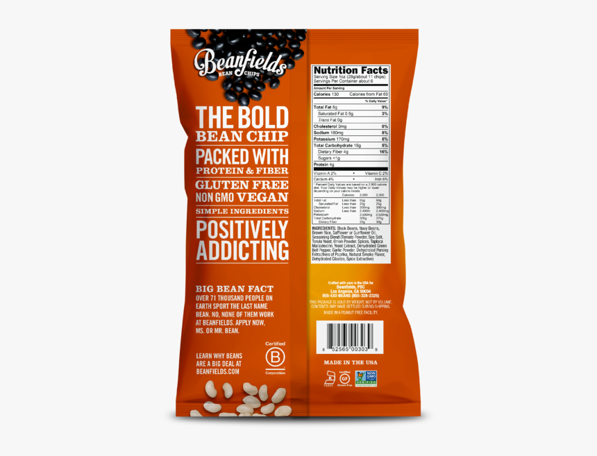Beanfields Pico De Gallo Chips, HD Png Download