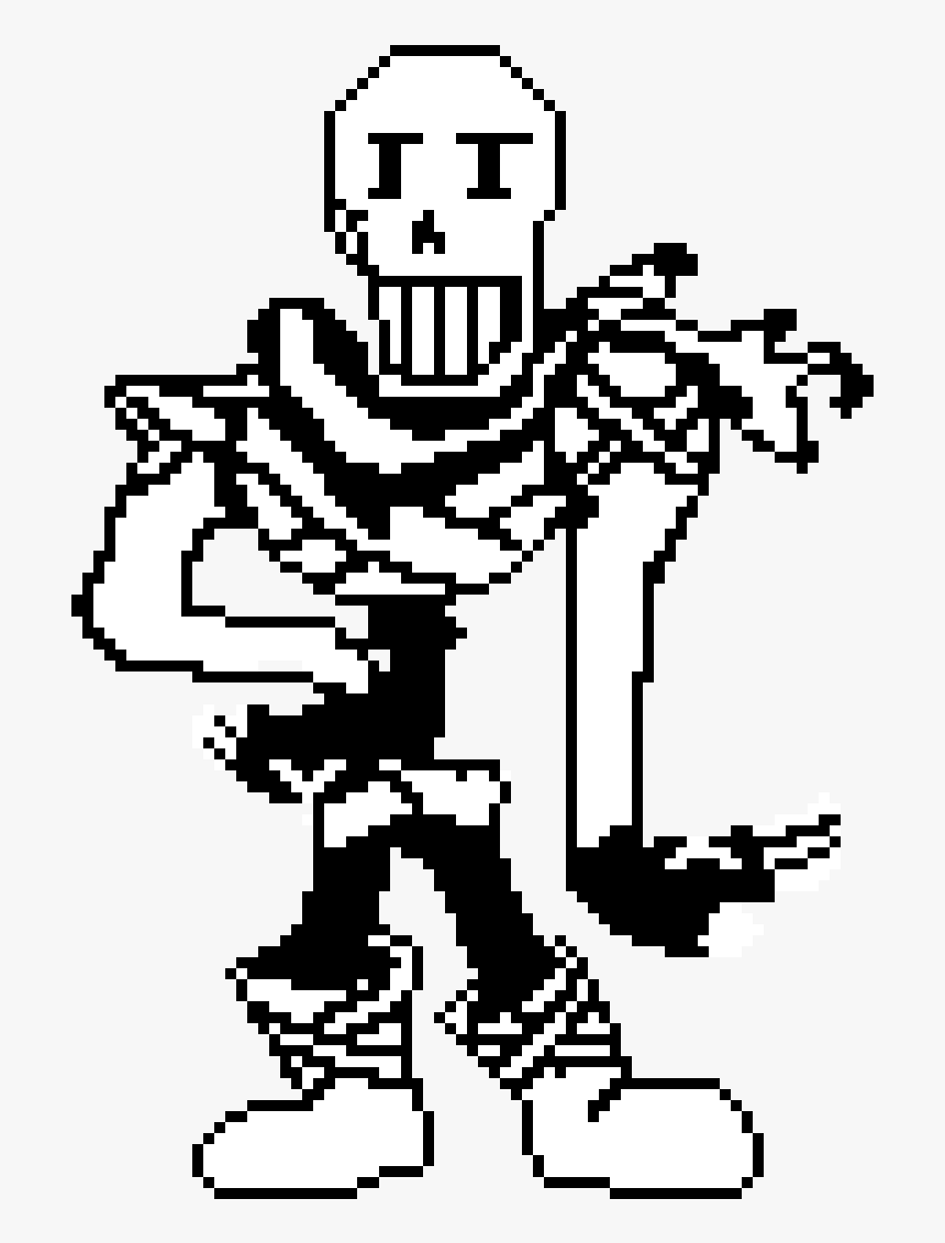 X Tale Papyrus Sprite, HD Png Download