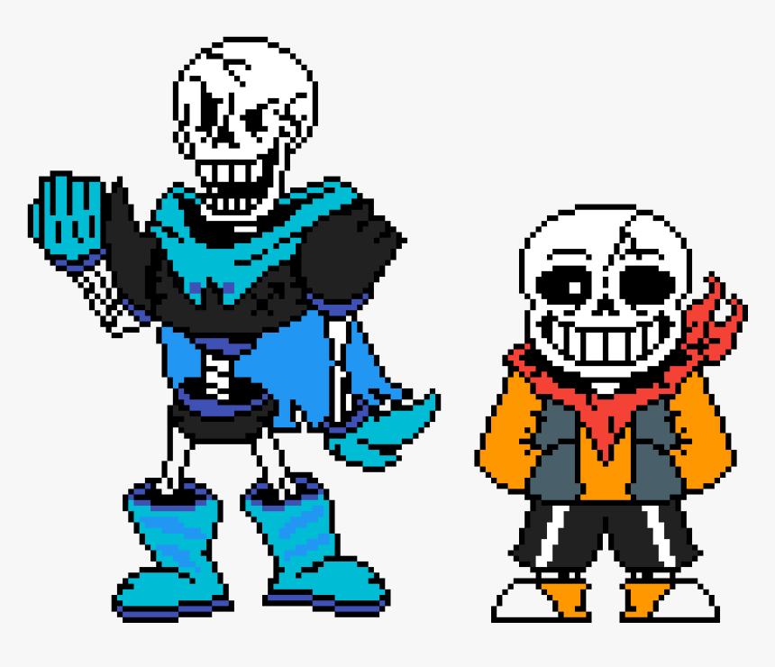 Negativetale Papyrus And Sans , Png Download - Negativetale Sans And Papyrus, Transparent Png