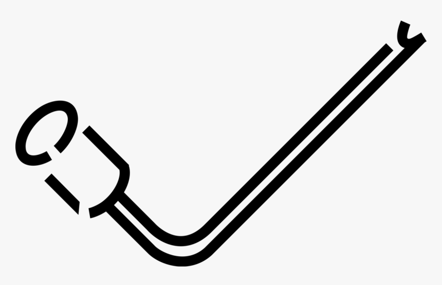 Vector Illustration Of Crowbar Wrecking Bar, Pry Bar, HD Png Download