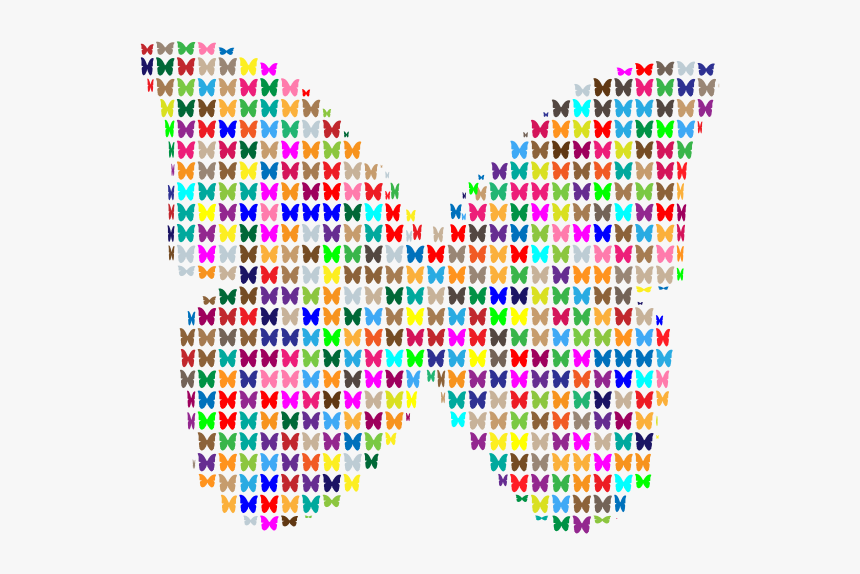 Colorful Fractal Butterfly, HD Png Download