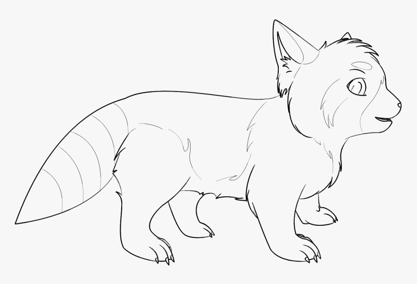 10 Pics Of Red Panda Coloring Pages Realistic - Realistic Red Panda Coloring Page, HD Png Download