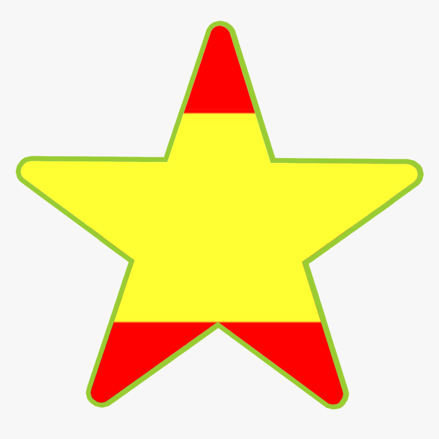 Connections Star Languages Spanish Flag, HD Png Download