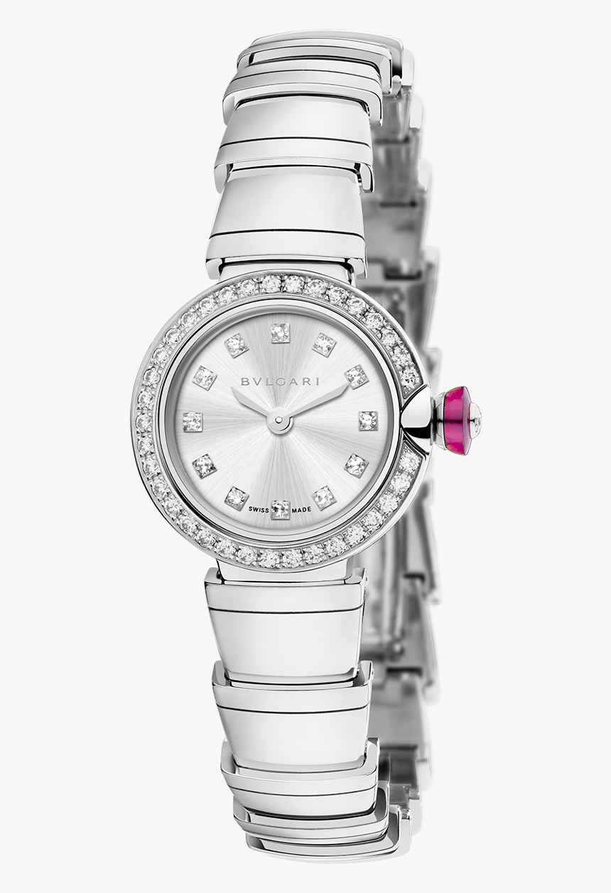 Bvlgari White Gold Watch Lvcea, HD Png Download