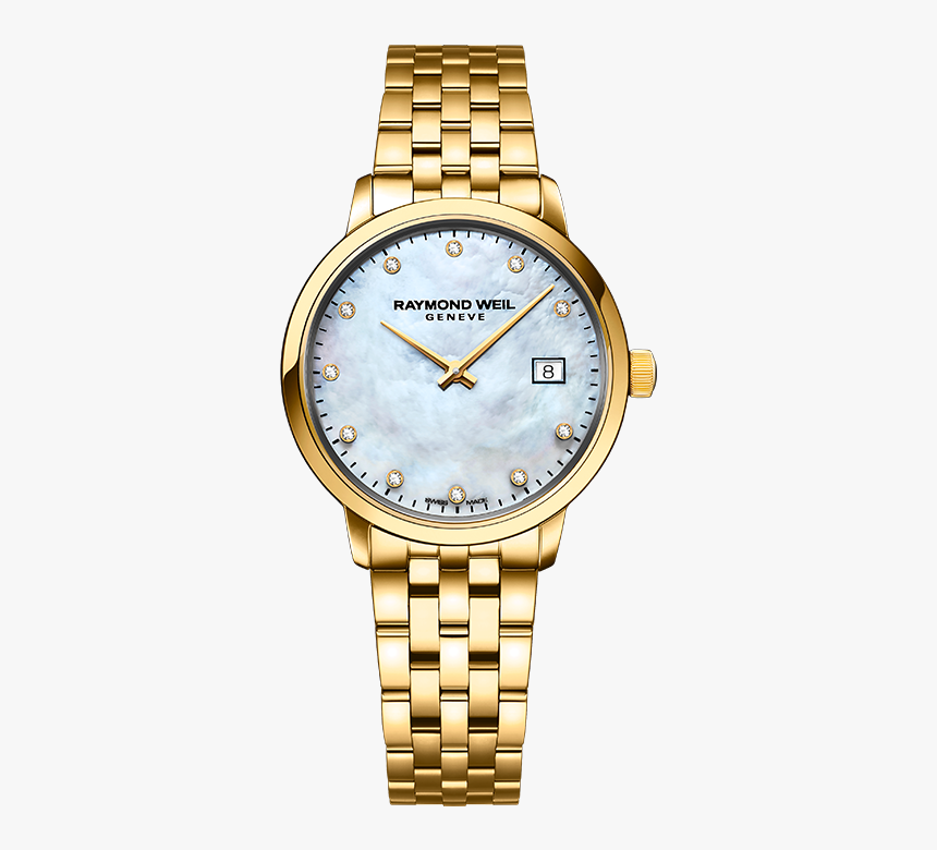 Raymond Weil Gold And Diamond Watch, HD Png Download