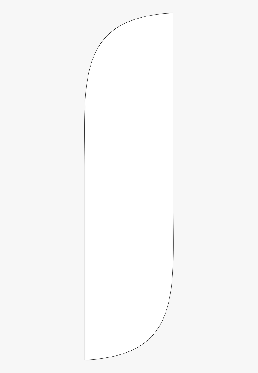 5ft Color Feather Flag White - Line Art, HD Png Download