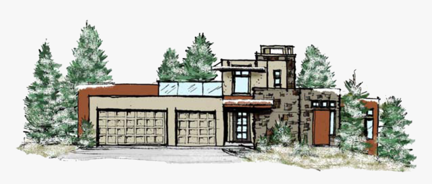 Tree Elevation Png , Png Download - House, Transparent Png