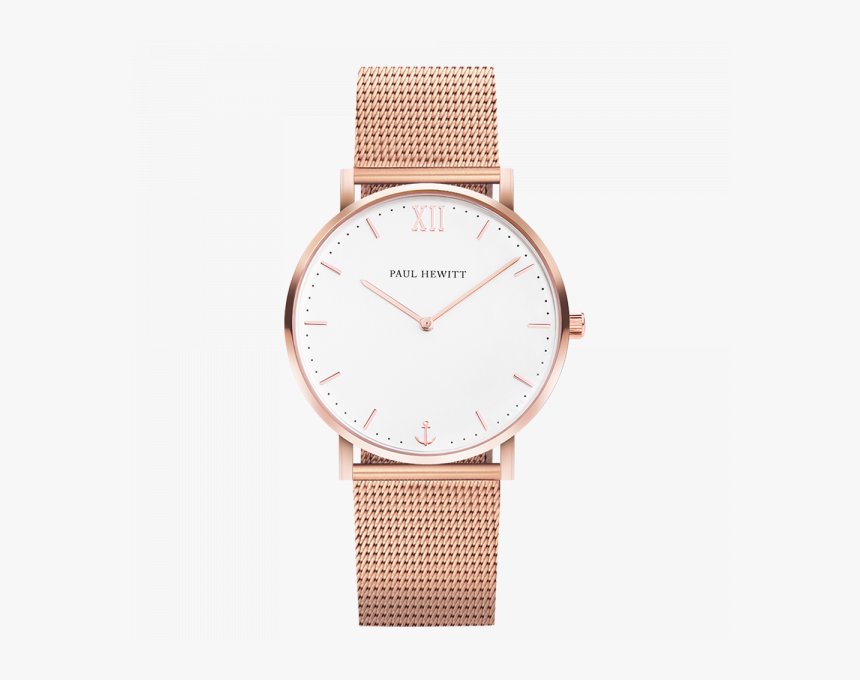 Watch Sailor White Sand Rose Gold Mesh Itemprop Image - Paul Hewitt Uhr, HD Png Download