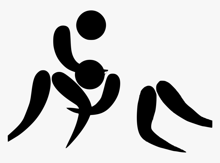 Olympic Wrestling Silhouette , Png Download - Clip Art, Transparent Png