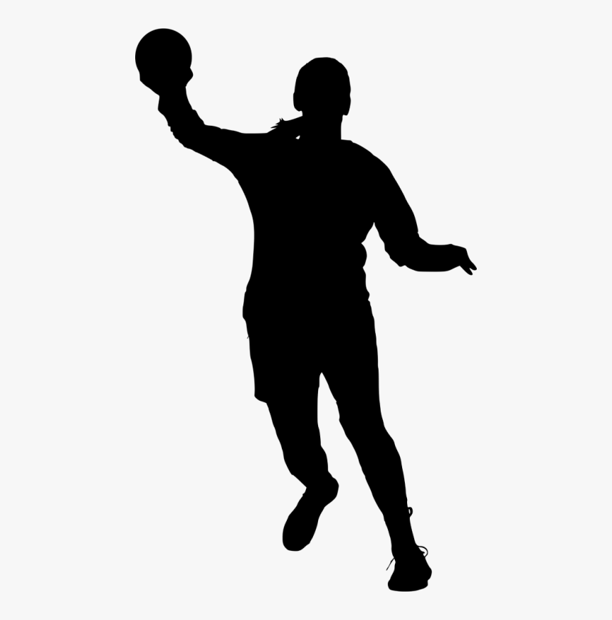Free Png Sport Handball Silhouette Png Images Transparent - Silhouette, Png Download