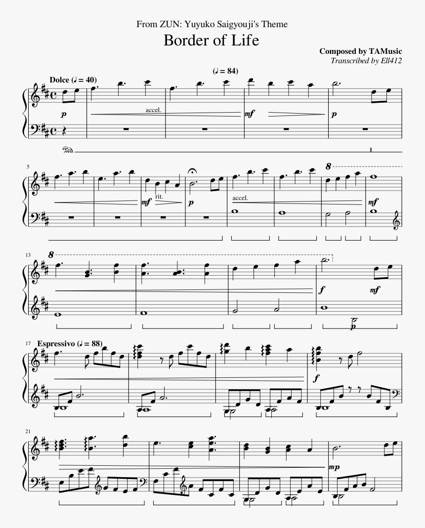 Goblin Kdrama Piano Sheet Music, HD Png Download , Transparent Png
