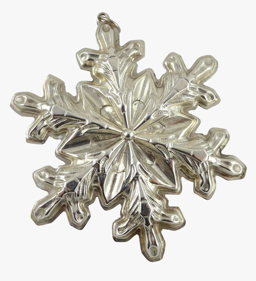 Gorham Sterling Silver Snowflake Christmas Ornament - Maple Leaf, HD Png Download