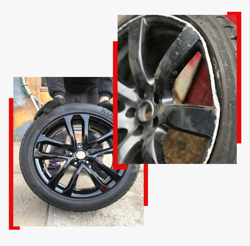 Wheel Repair Before And After - Rim Repair Before And After, HD Png Download