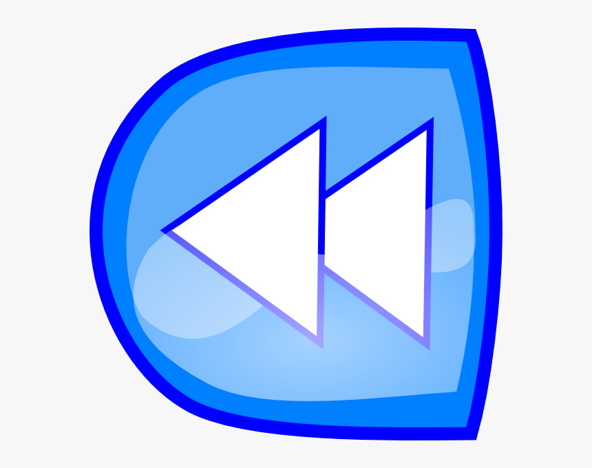 Forward Blue Button Svg Clip Arts - Gambar Tanda Kembali, HD Png Download