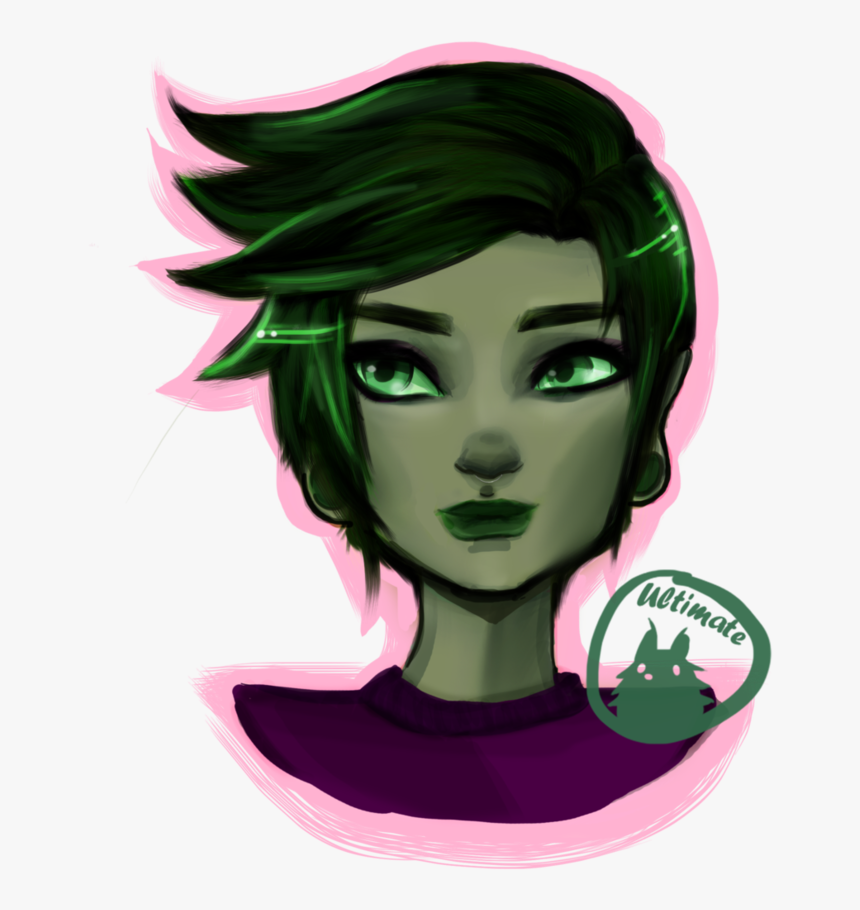 Female Version Of Beast Boy W/ Video By Ultimate-hedgehog - Drawing, HD Png Download