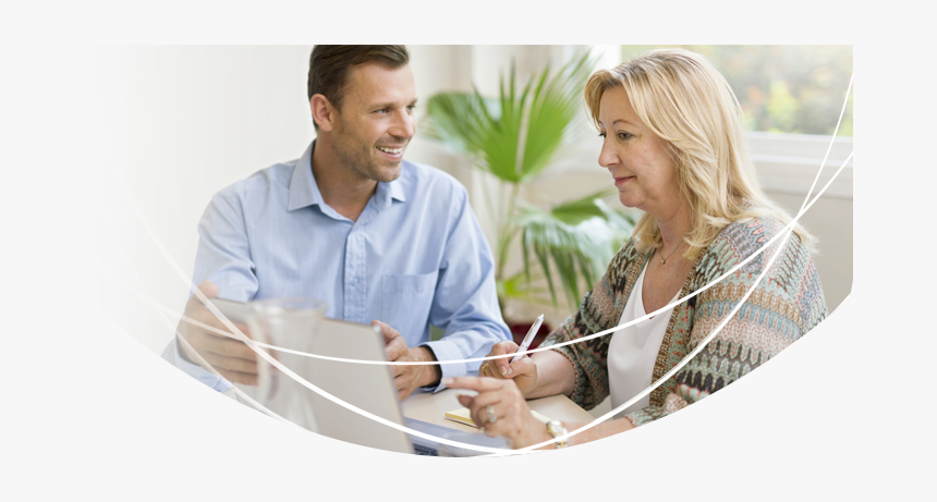 Image Of Man And Woman In Business Attire - Conversation, HD Png Download