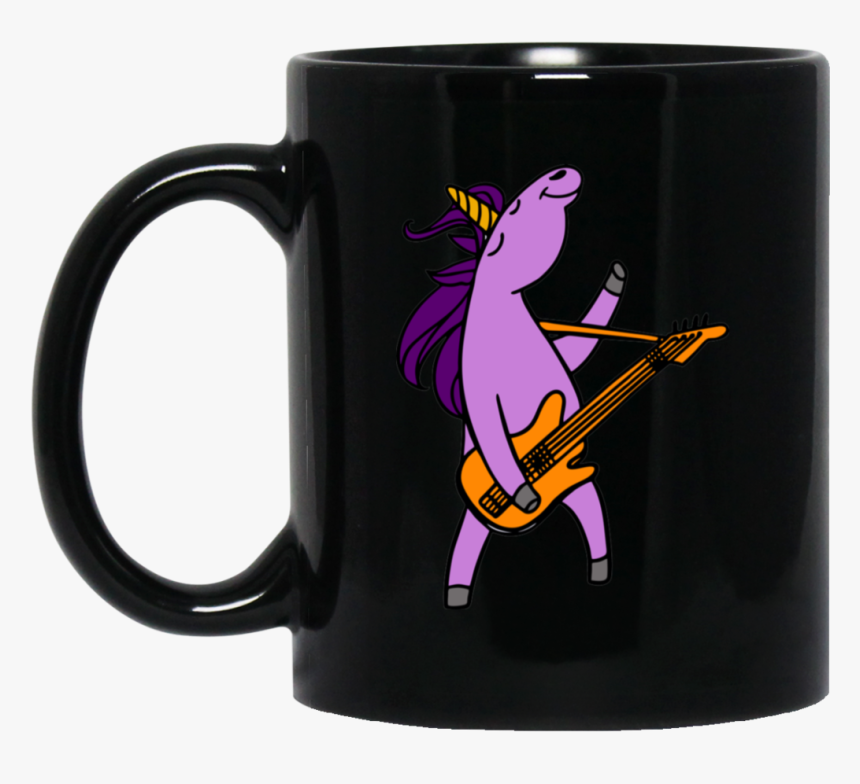 Funny Unicorn Playing Guitar Retro Cute 11oz / 15oz - Don T We Mugs, HD Png Download
