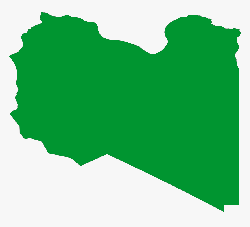 Libya Flag Map Large Map - Flag Map Of Libya, HD Png Download