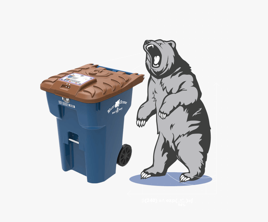 Rehrig Bear Cart, HD Png Download