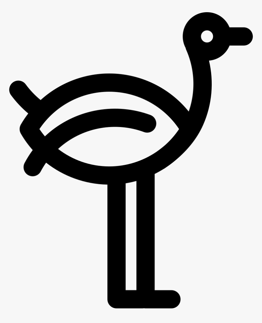 Ostrich - Icono Avestruz, HD Png Download