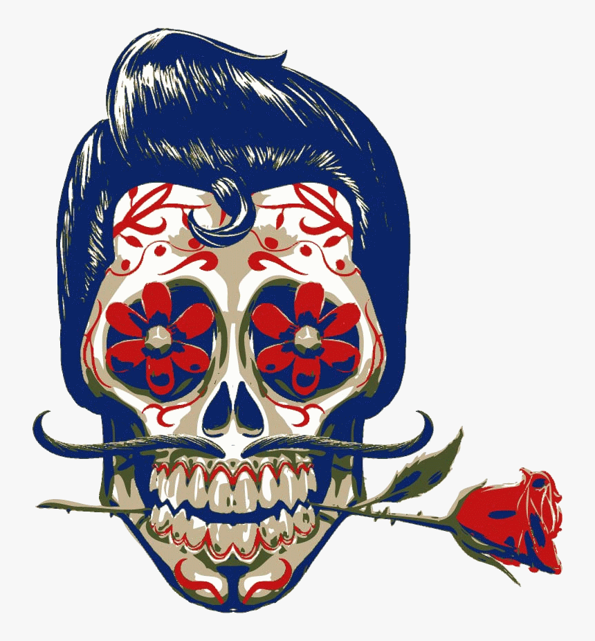 Transparent Girly Skulls Clipart - Mexican Art Skull, HD Png Download