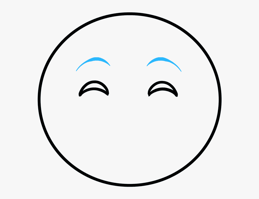 How To Draw Happy Face Emoji - Mira De Arma, HD Png Download