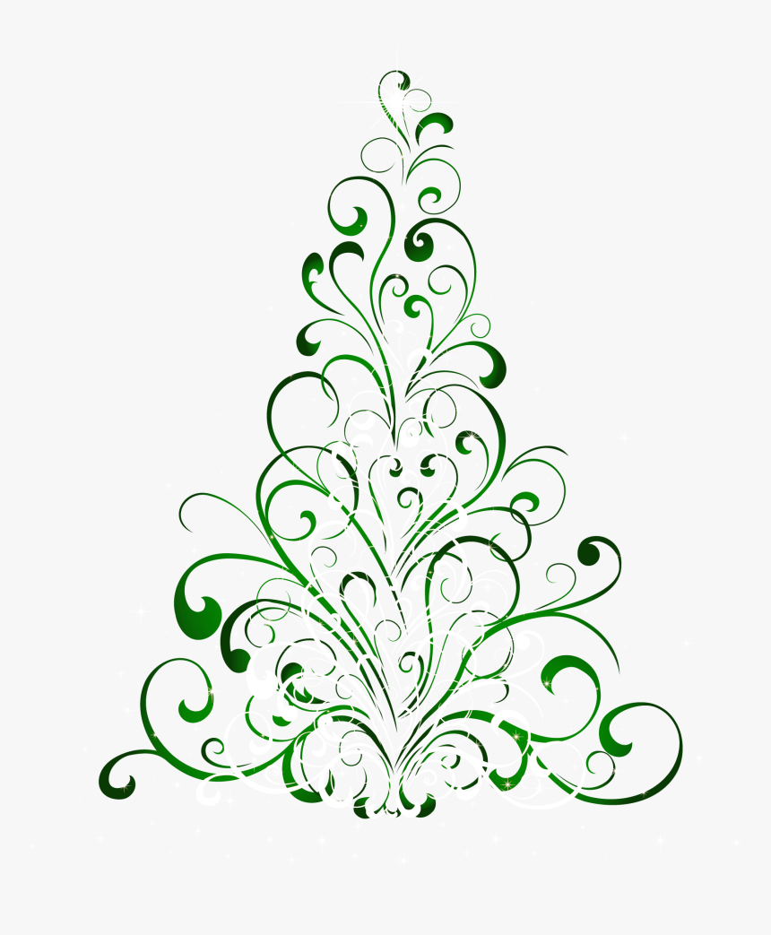 Green Christmas Tree Clipart, HD Png Download