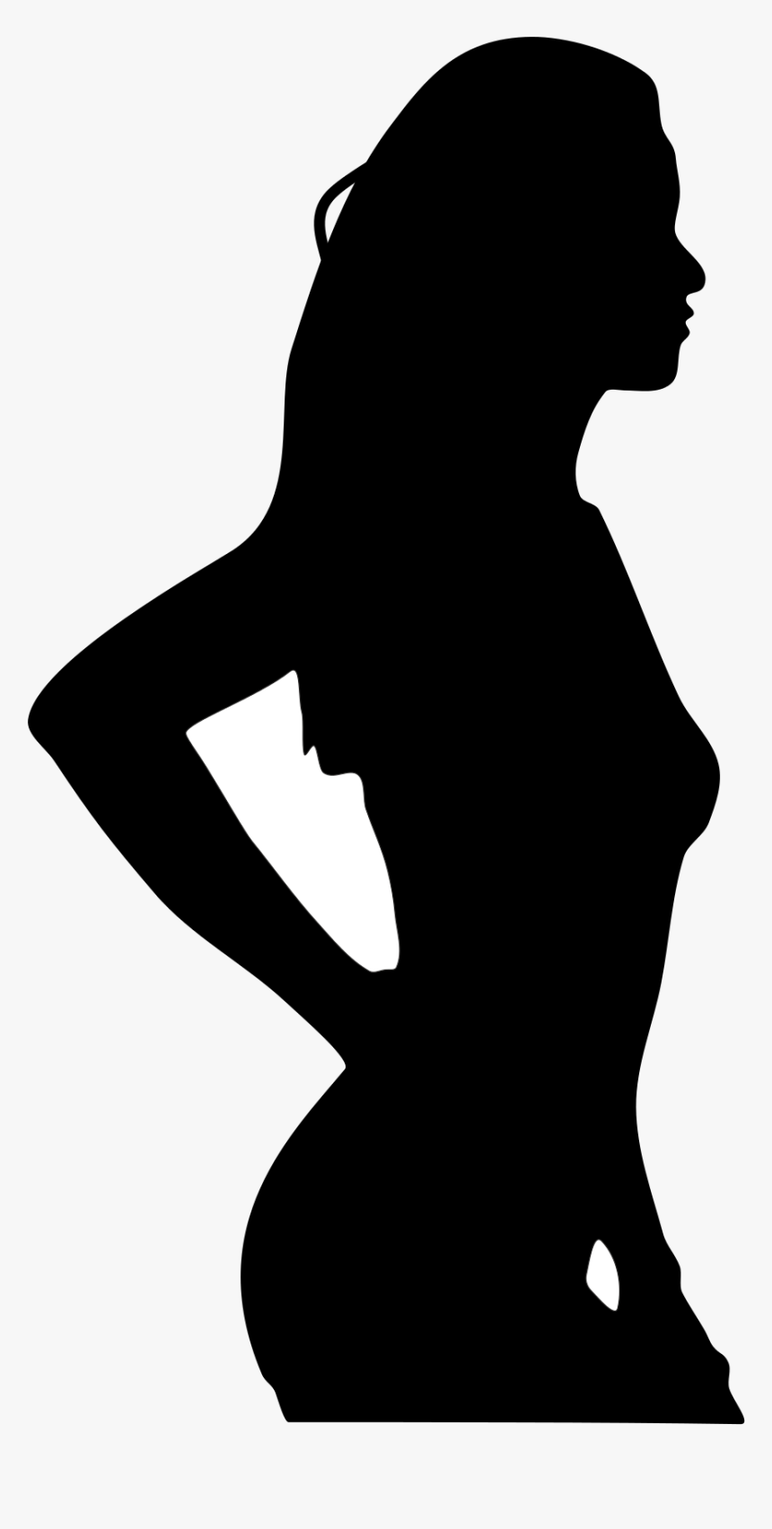 Woman Silhouette Icon Png, Transparent Png