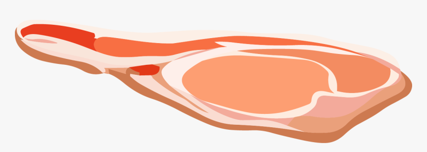 Hamburger Bacon Clip Art - Bacon And Ham Clipart, HD Png Download