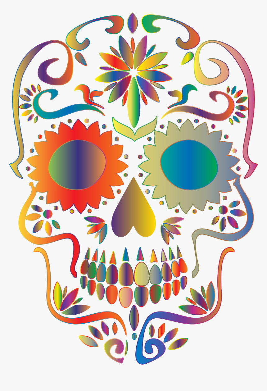 Girly Clipart Sugar Skull - Sugar Skulls Clip Art, HD Png Download