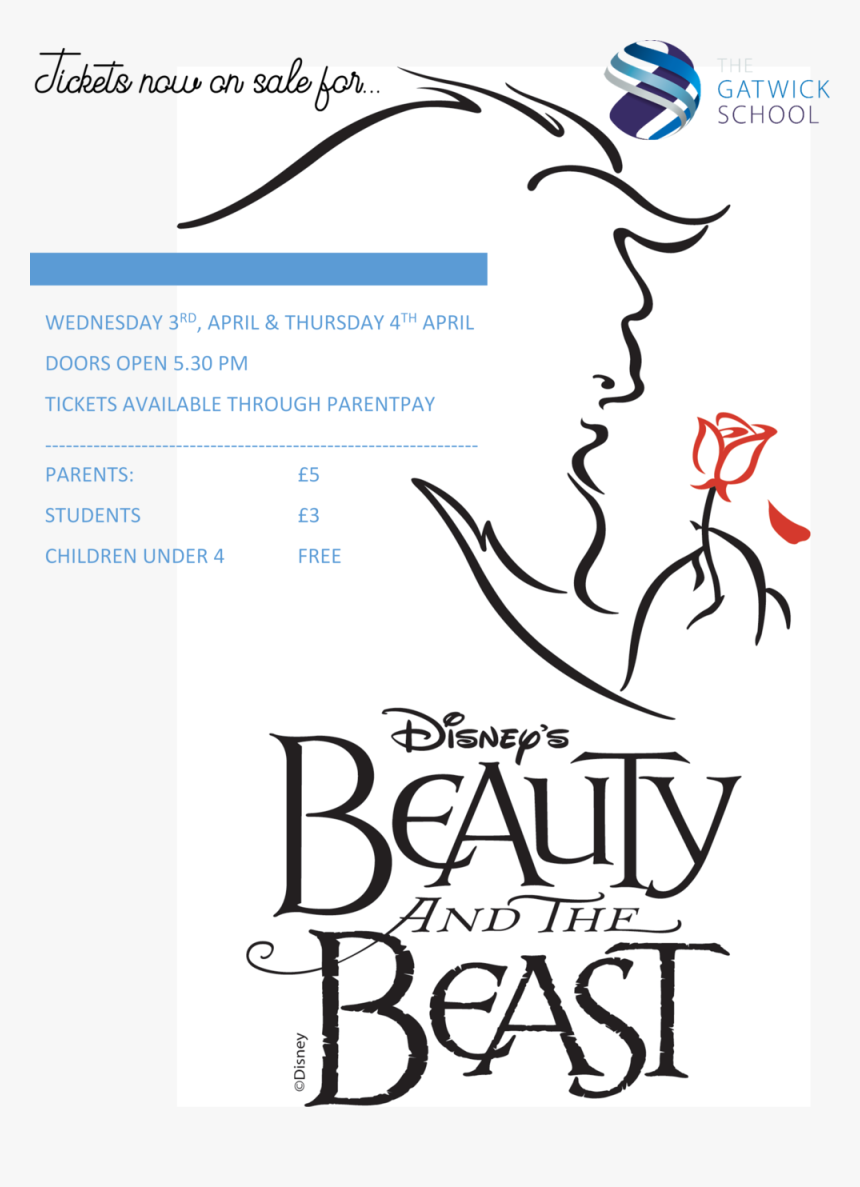 Batb Tickets Now On Sale - Beauty And The Beast Wording, HD Png Download