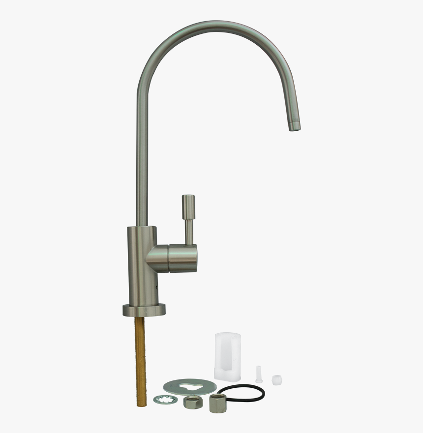 Modern Faucet Brushed Nickel ¼ - Tap, HD Png Download