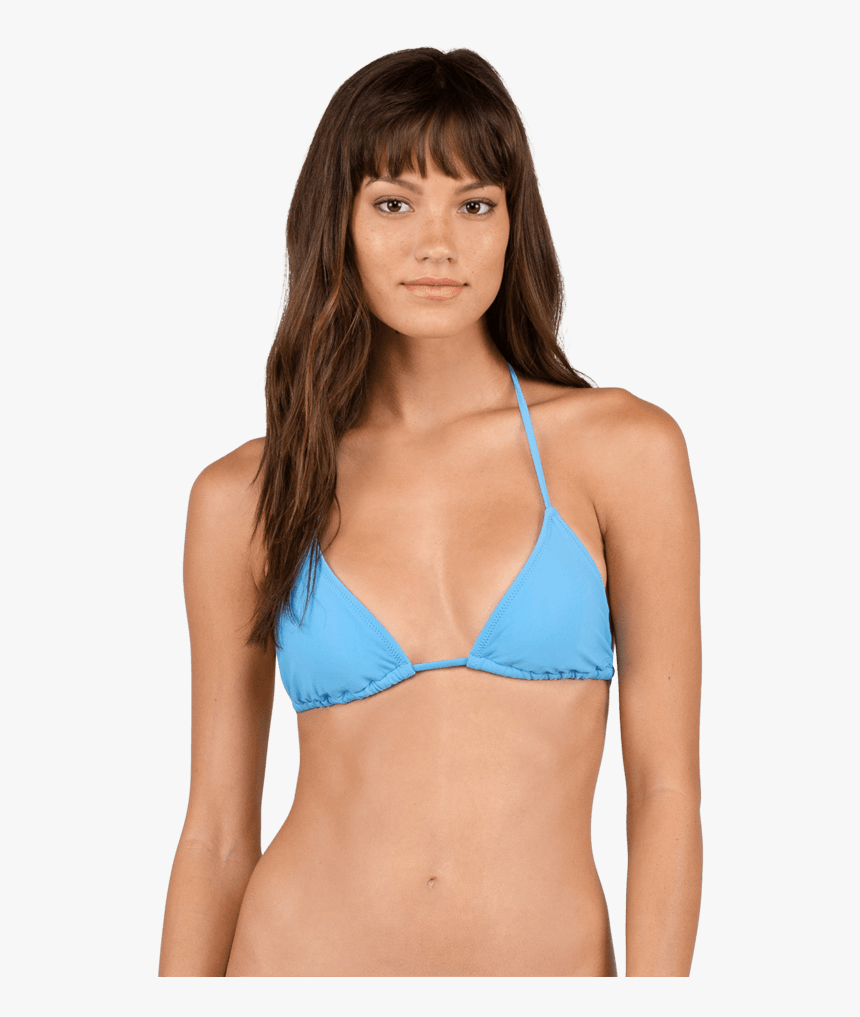 Volcom Simply Solid Tri Coastal Blue - Swimsuit Top, HD Png Download