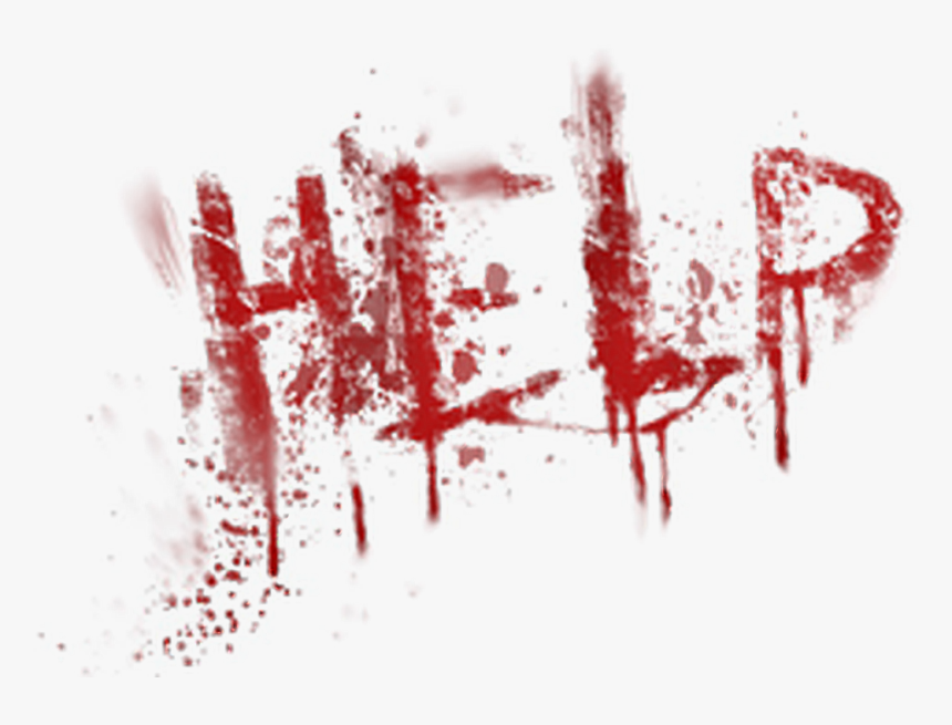Blood Red Portable Network Graphics Clip Art Desktop - Help Me In Blood Png, Transparent Png