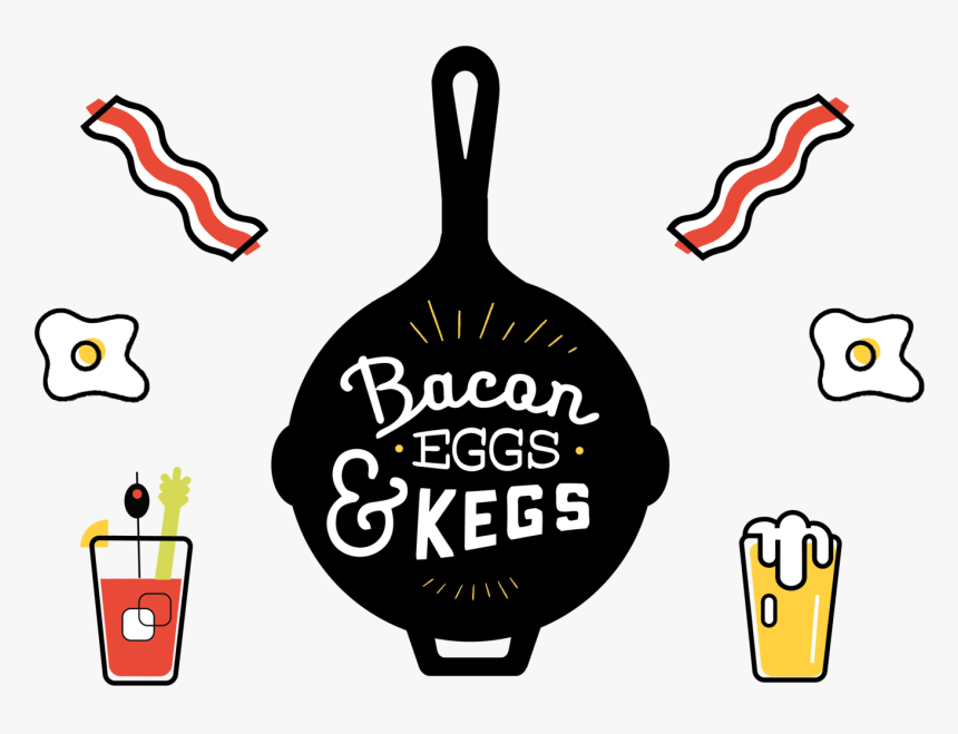 Brunch Clipart Meal Ticket - Bacon Eggs And Kegs, HD Png Download
