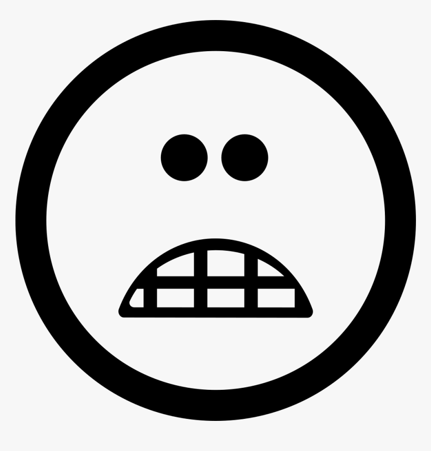 Scared Emoticon Square Face - 2 Icon, HD Png Download
