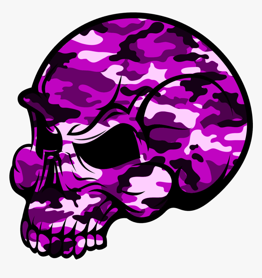 Skull Pink Camouflage Image - Blue Camo Background Hd, HD Png Download