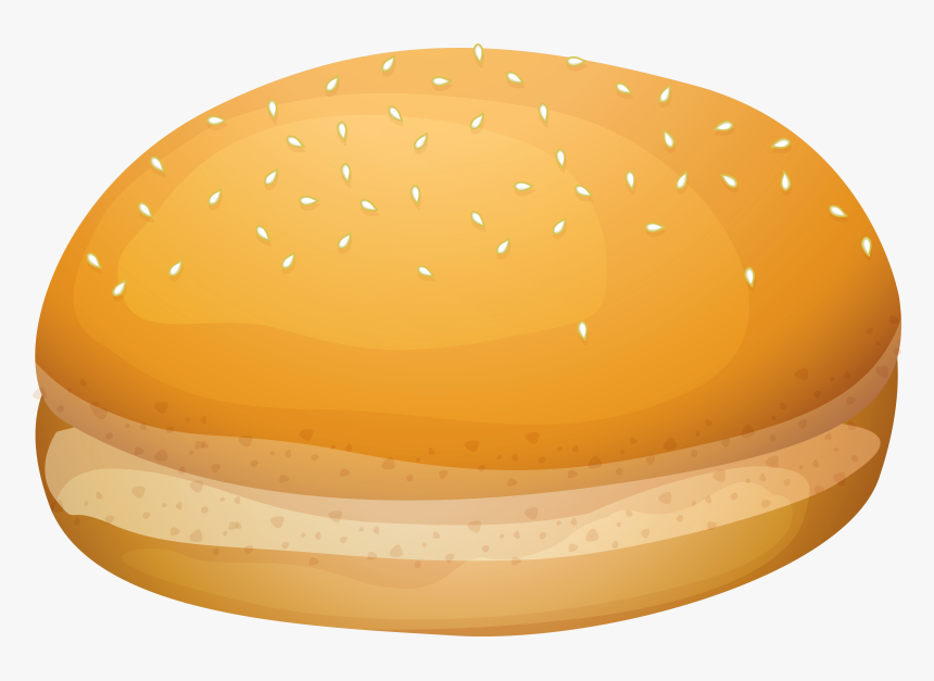 Burger Bread Png Clip Art - Bread Bap Clip Art, Transparent Png