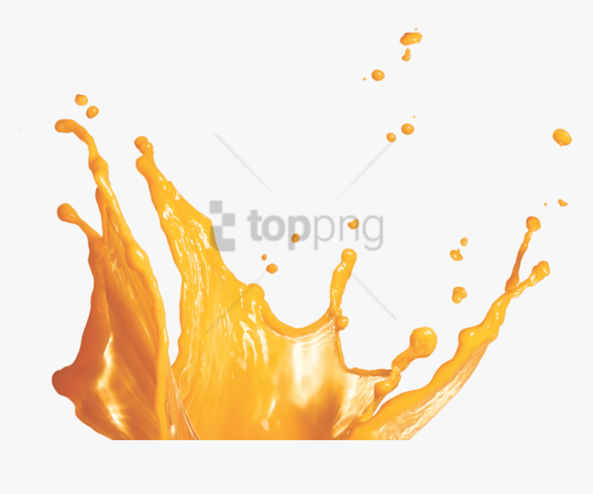 Free Png Orange Juice Splash Png Png Image With Transparent - Juice Splash Transparent Background, Png Download