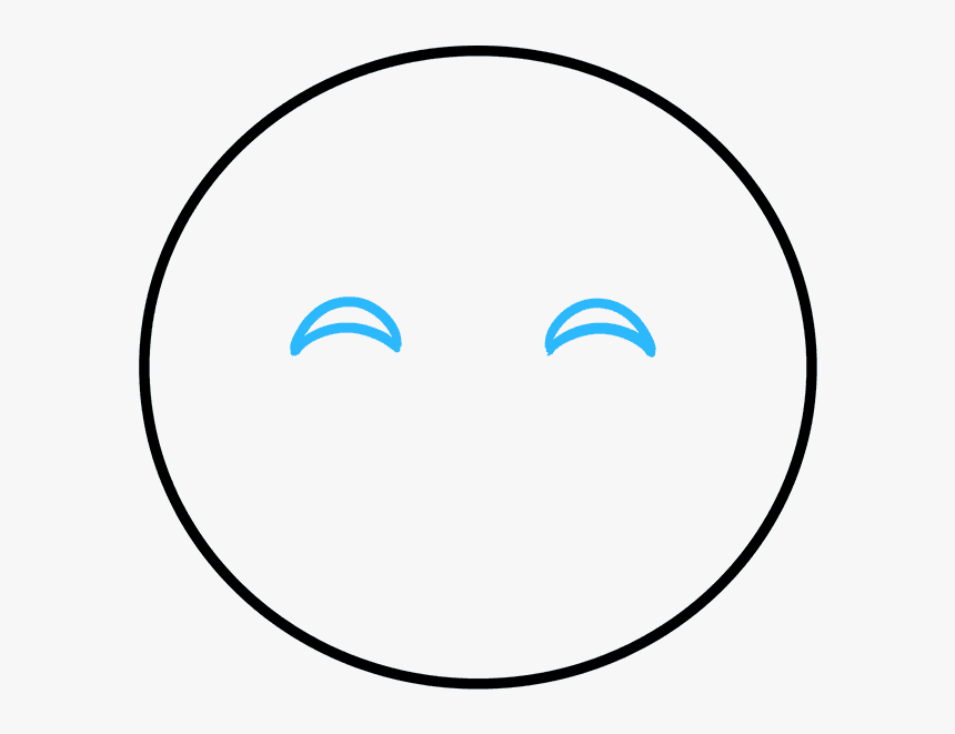 How To Draw Happy Face Emoji Streamline Process Icon, HD Png Download