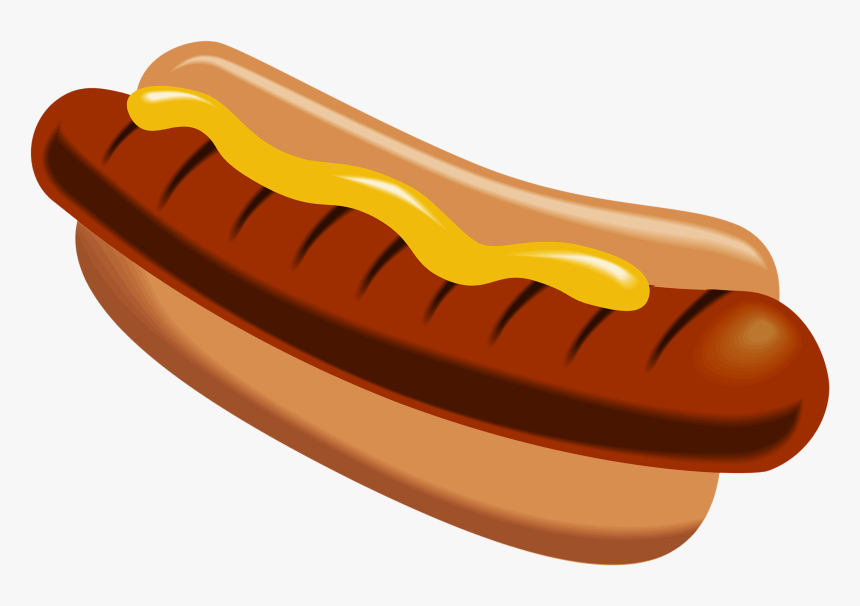 Hot Dog Bun Hamburger Clip Art - Clipart Hot Dog Png, Transparent Png