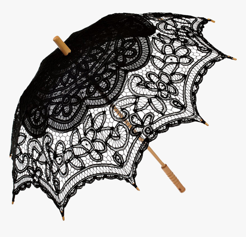 Vintage Umbrella Png - Black Parasol, Transparent Png