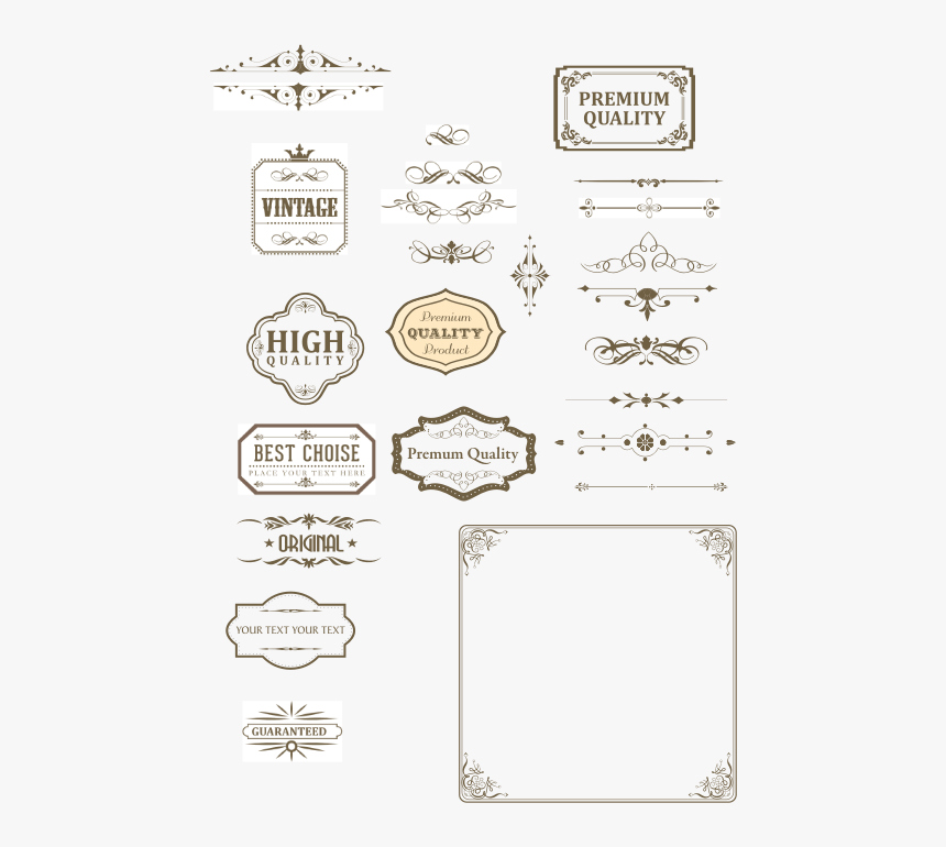 Text Box Vintage Png, Transparent Png