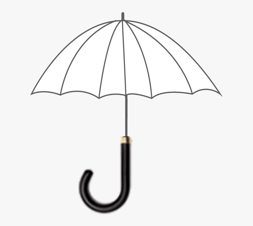 City Auto Open Black Handle - Umbrella, HD Png Download