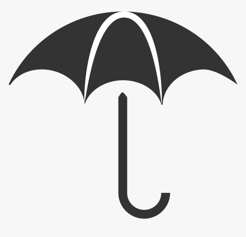 Monochrome - Free Png White Umbrella, Transparent Png