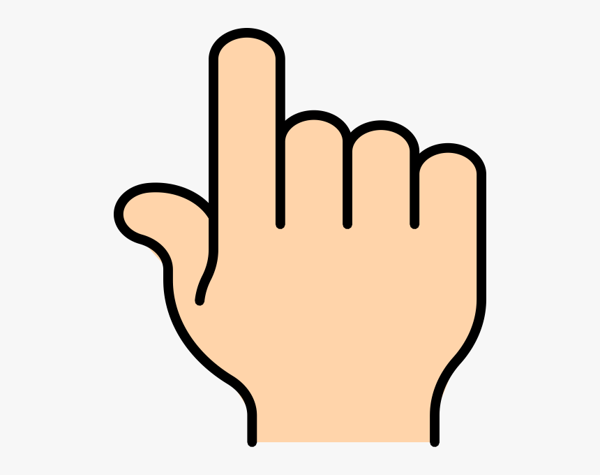 Pointer Finger Clip Art At Clker - Finger Clip Art, HD Png Download