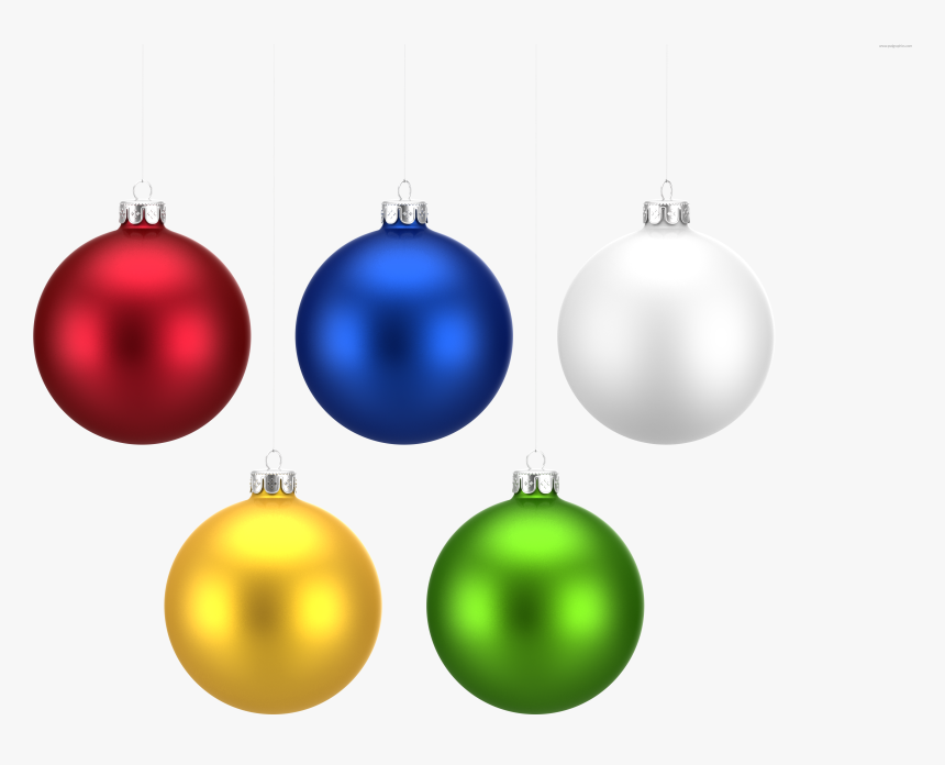 Transparent Colorful Tree Png - Christmas Balls Templates Colored, Png Download