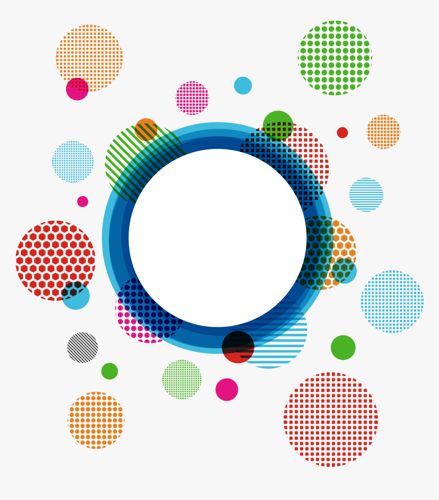 Transparent Circular Arrow Clipart - Abstract Polka Dot Png, Png Download